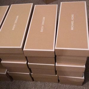 Lot of Michael Kors shoe boxes